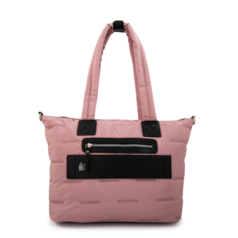 Cartera tote porta notebook hana rosa viejo