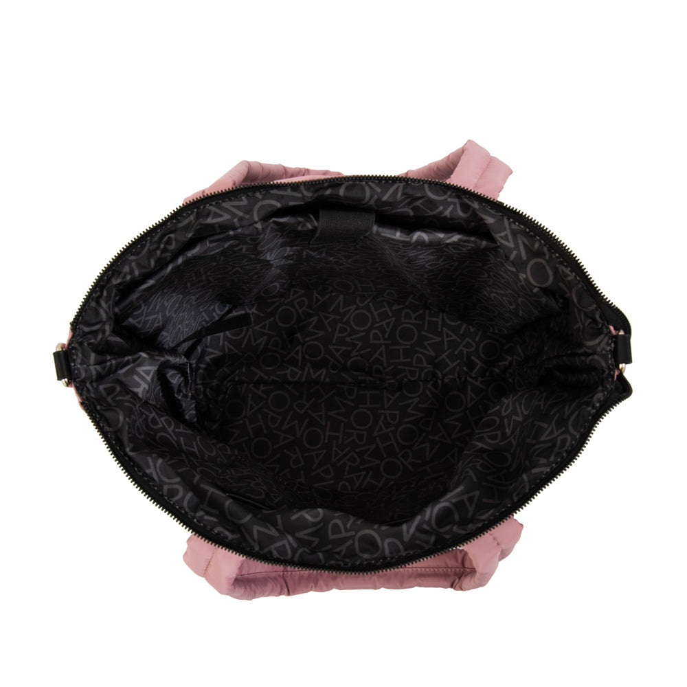 Cartera tote porta notebook hana rosa viejo