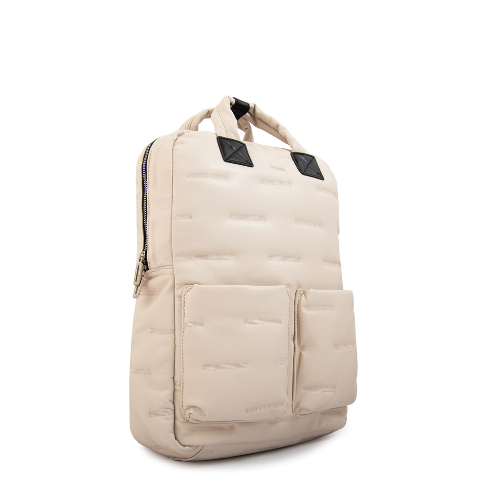 Mochila porta notebook hana grande blanco crudo