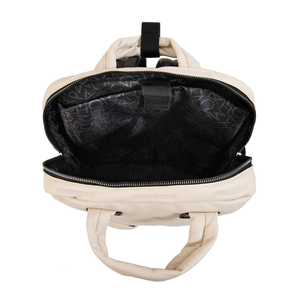 Mochila porta notebook hana grande blanco crudo