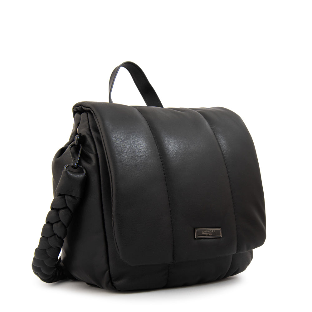 Mochila con tapa trinity pequeña negro