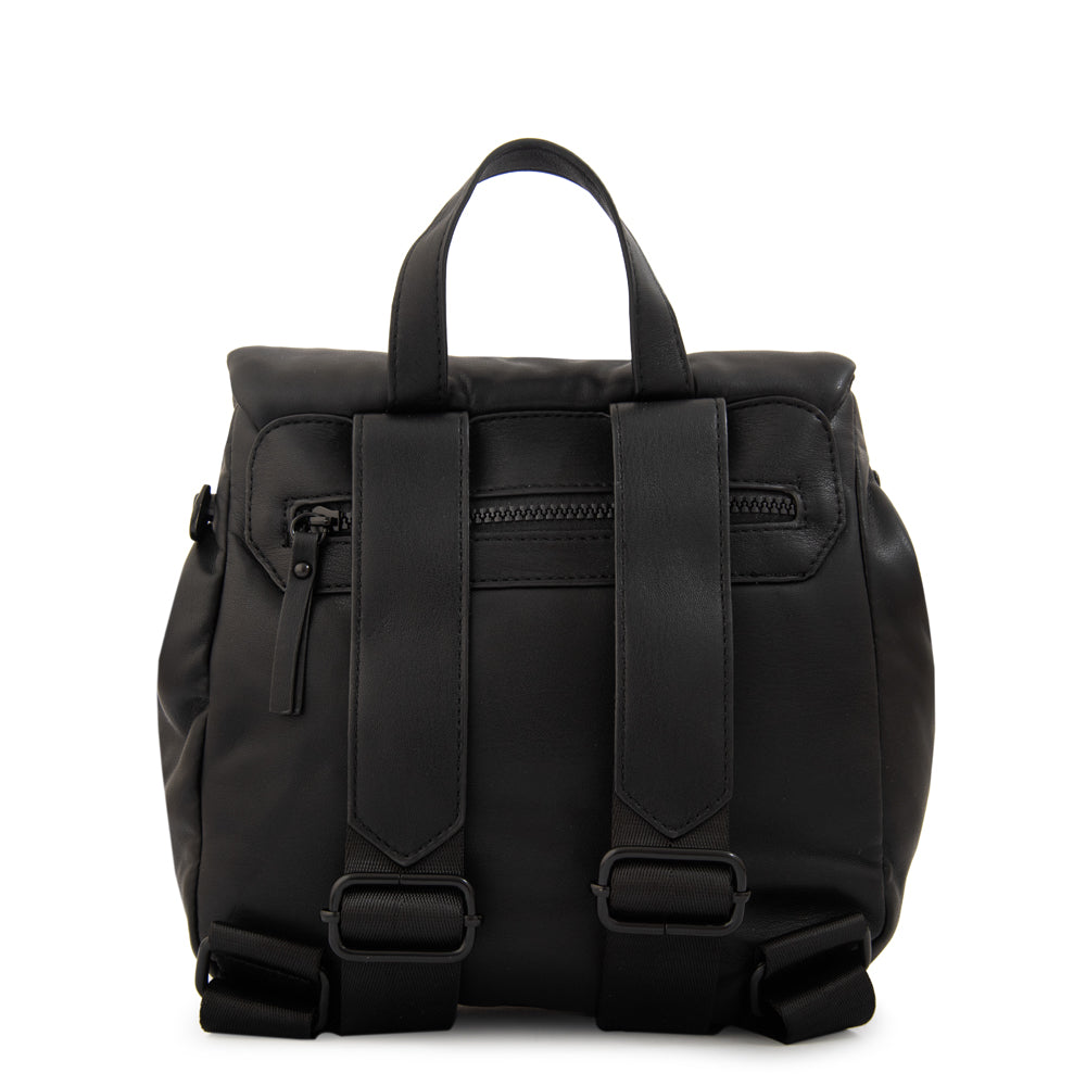 Mochila con tapa trinity pequeña negro