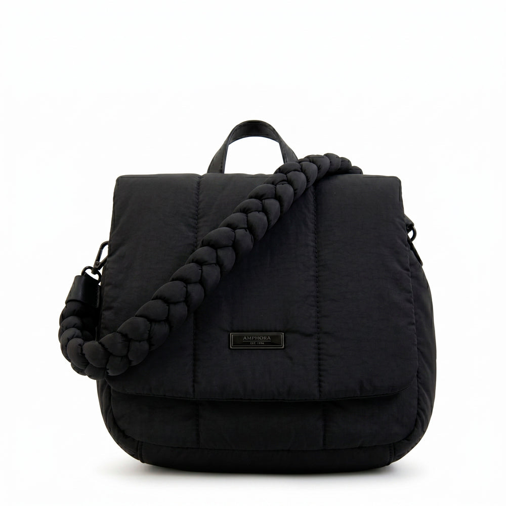 Mochila con tapa trinity pequeña negro