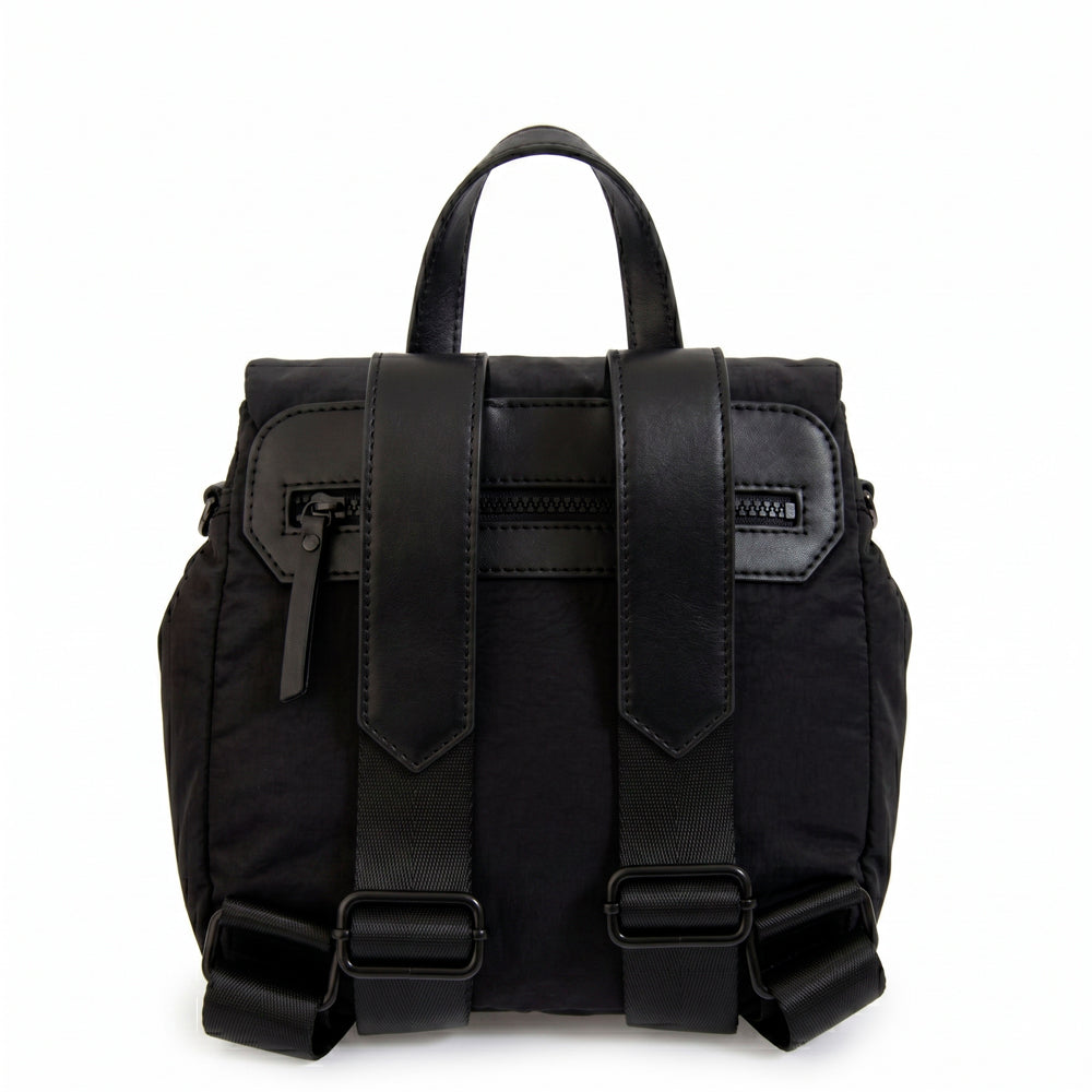 Mochila con tapa trinity pequeña negro