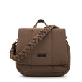 Mochila con tapa trinity pequeña taupe oscuro