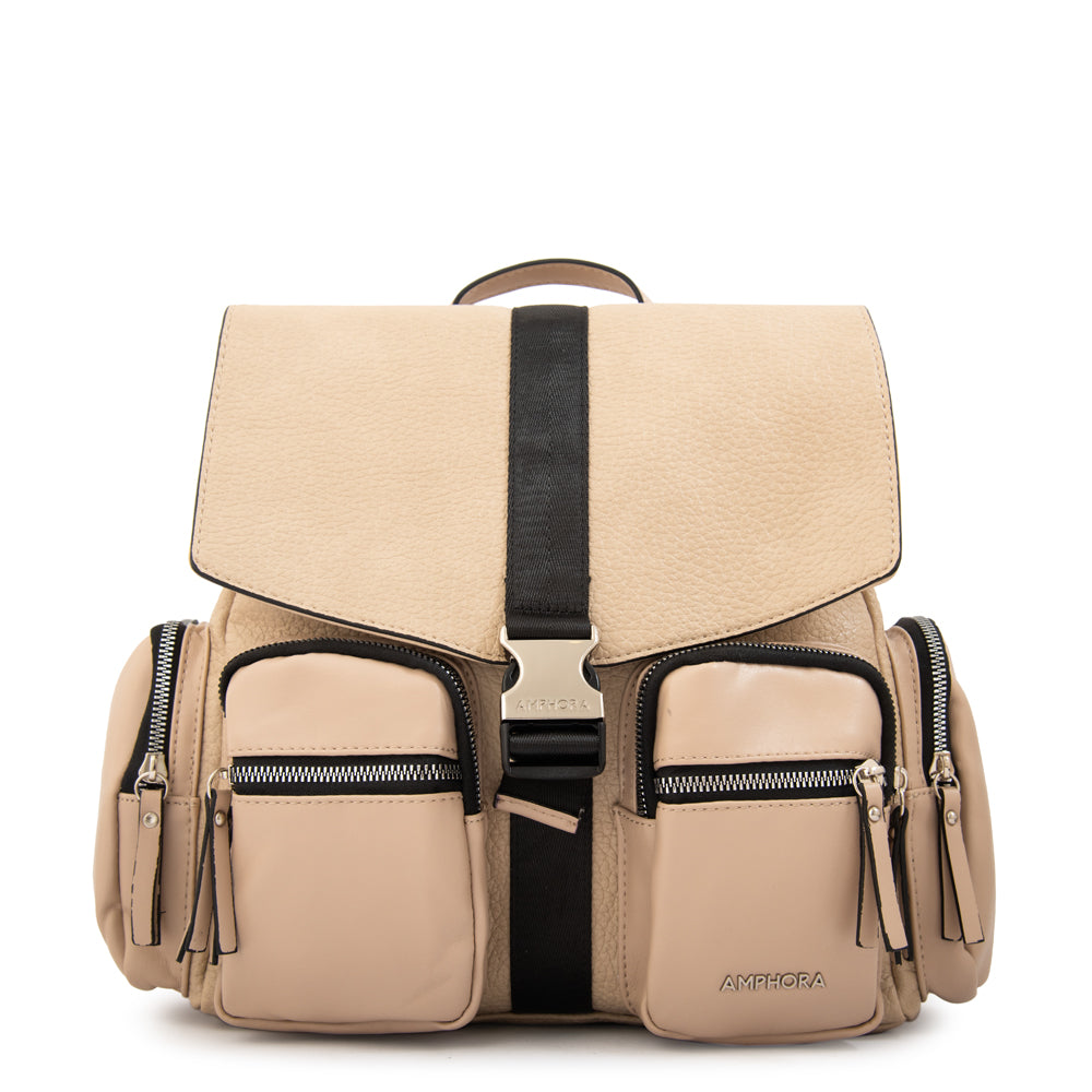 Mochila constanza grande beige