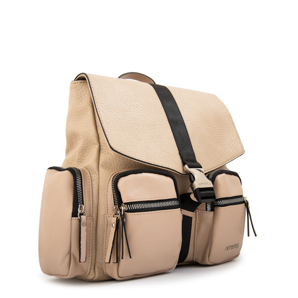 Mochila constanza grande beige