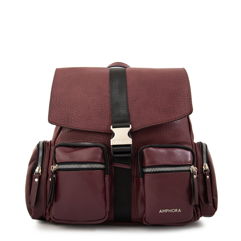 Mochila constanza grande burdeo