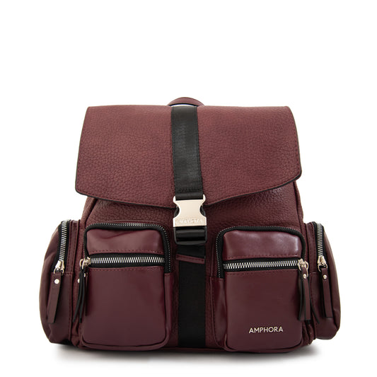 Mochila constanza grande burdeo