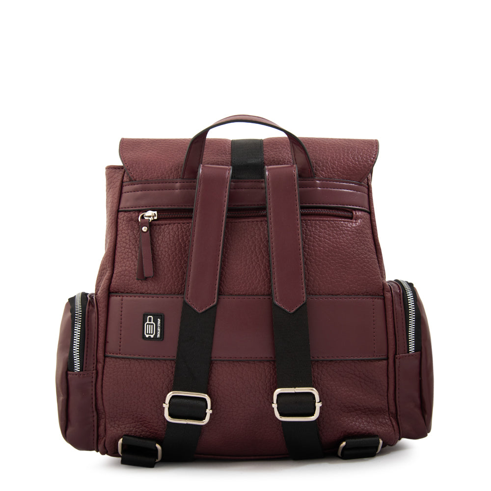 Mochila constanza grande burdeo