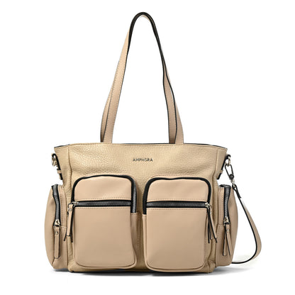 Cartera tote constanza grande beige