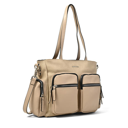 Cartera tote constanza grande beige
