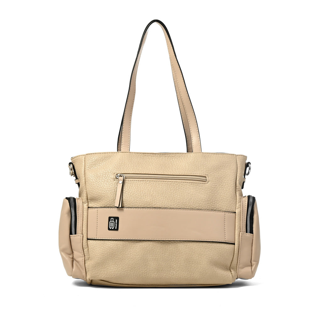 Cartera tote constanza grande beige