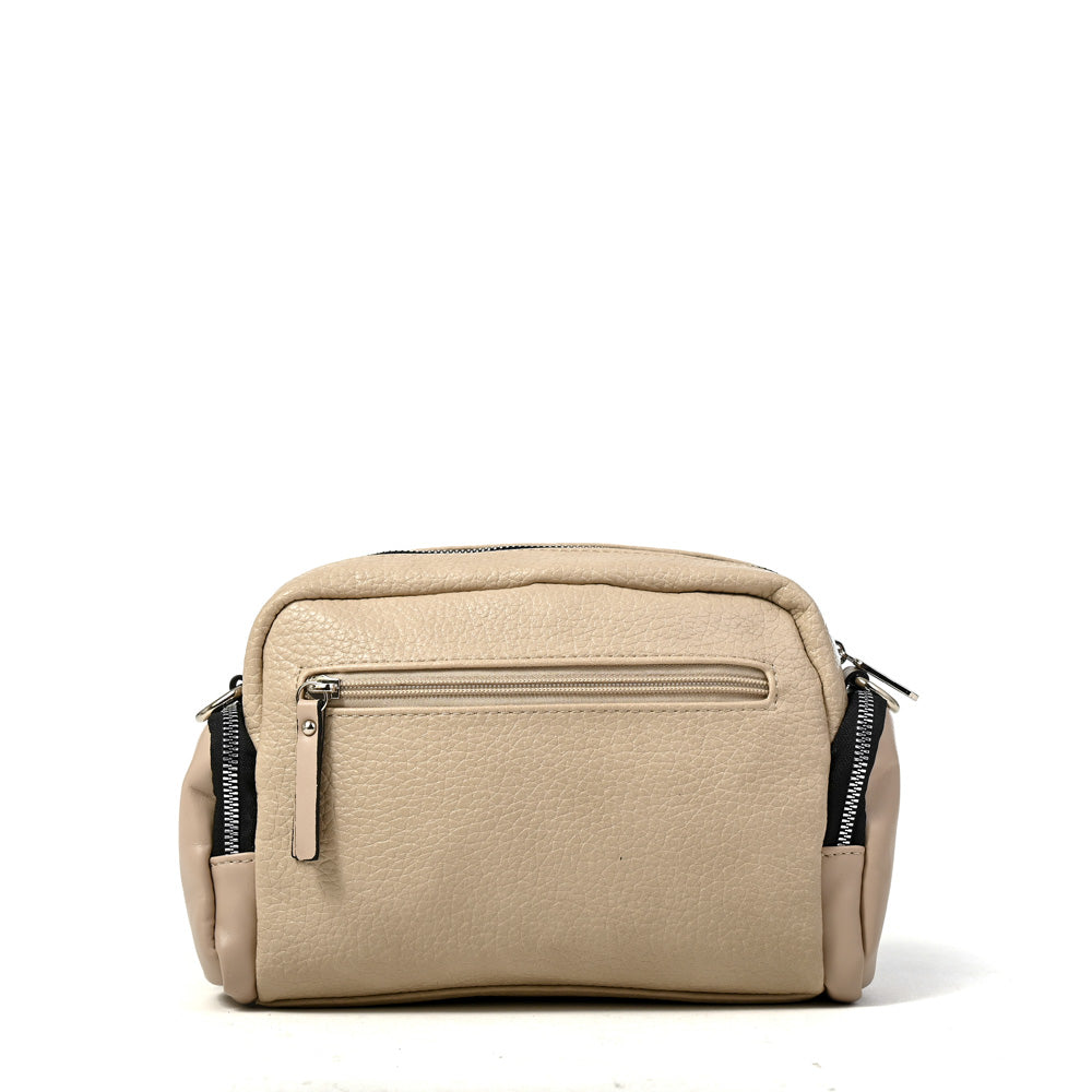 Cartera bandolera constanza mediana beige
