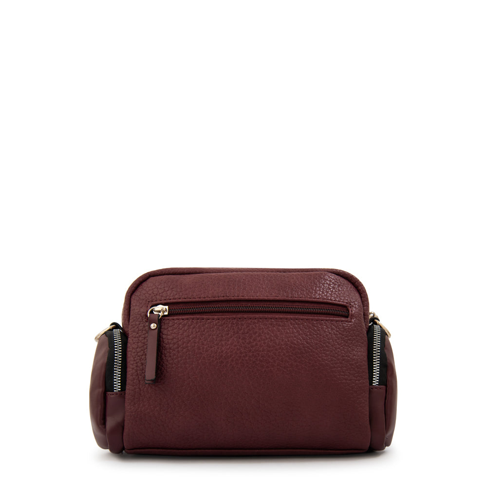 Cartera bandolera constanza mediana burdeo
