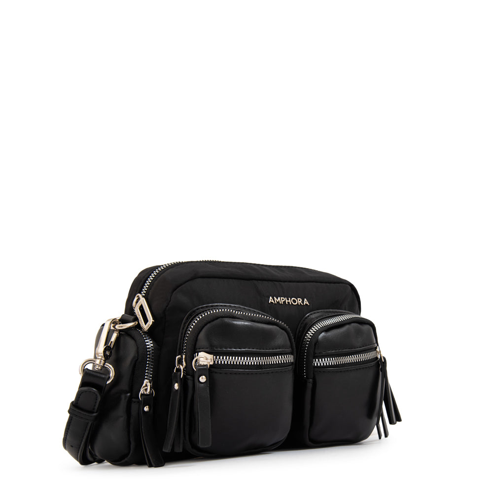 Cartera bandolera constanza mediana negro