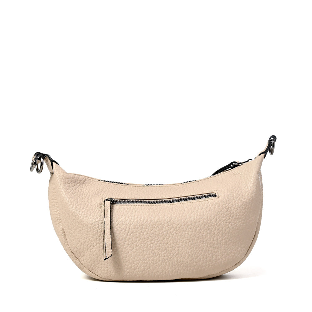 Cartera corte oval taisha mediana beige