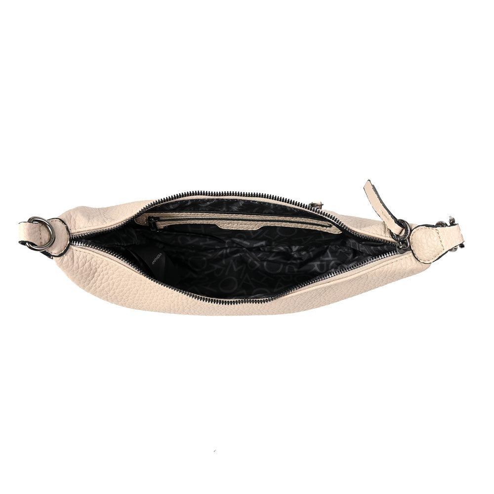 Cartera corte oval taisha mediana beige