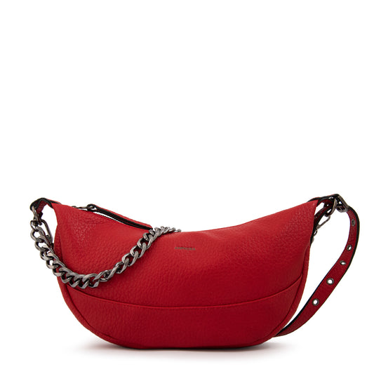 Cartera corte oval taisha mediana rojo