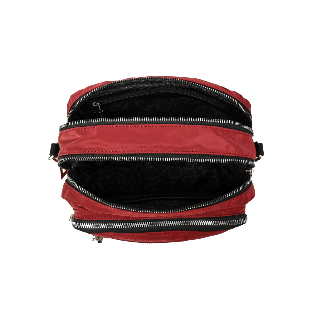 Cartera bandolera liliana mediana burdeo