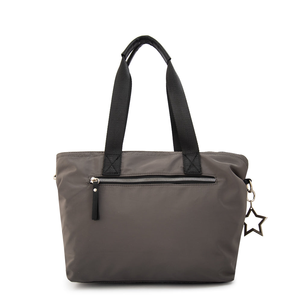 Cartera tote liliana mediana gris oscuro