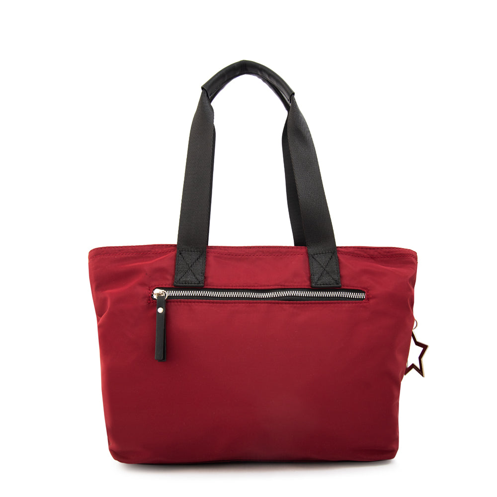 Cartera tote liliana mediana burdeo
