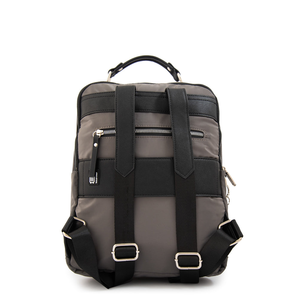 Mochila liliana mediana gris oscuro
