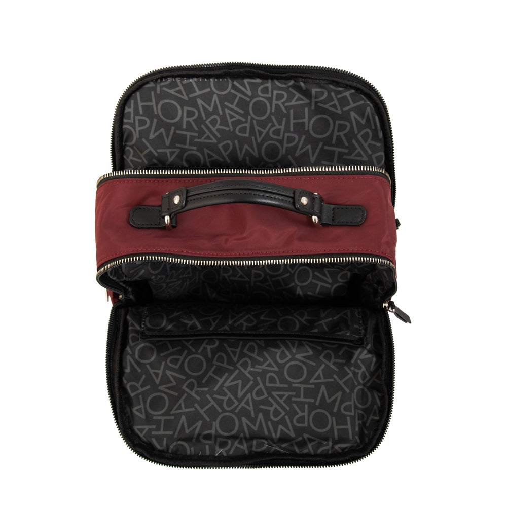 Mochila liliana mediana burdeo