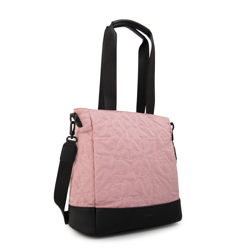 Cartera tote olga grande rosa viejo