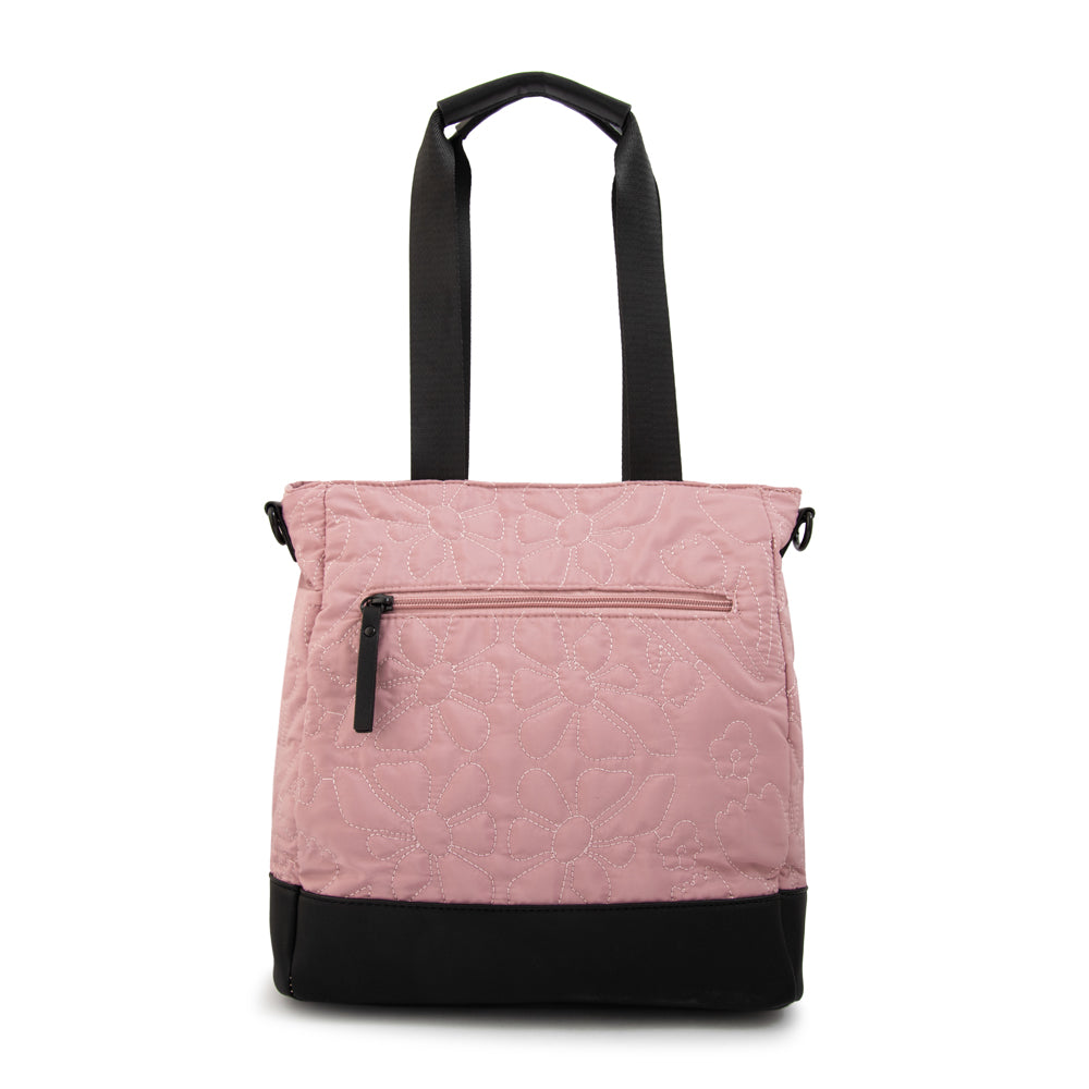 Cartera tote olga grande rosa viejo