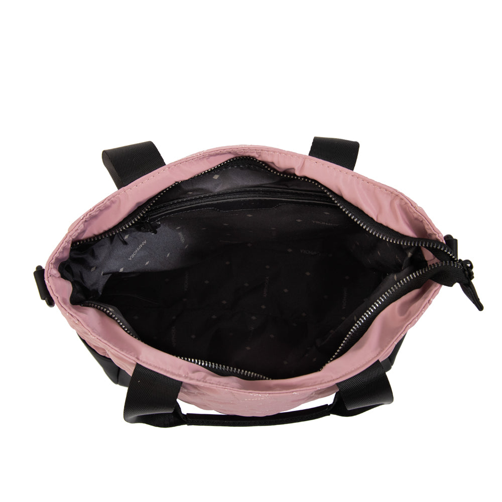 Cartera tote olga grande rosa viejo