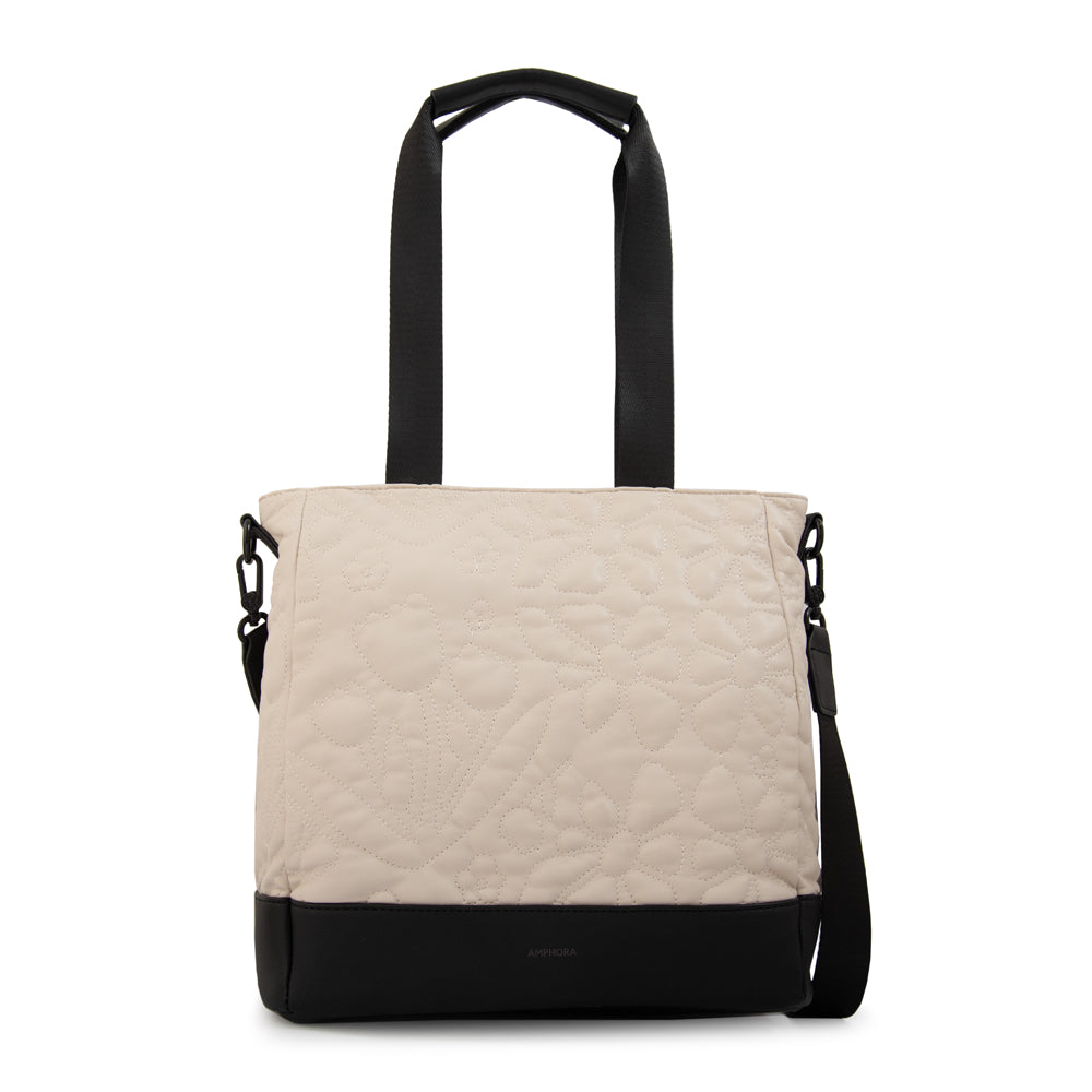 Cartera tote olga grande blanco crudo