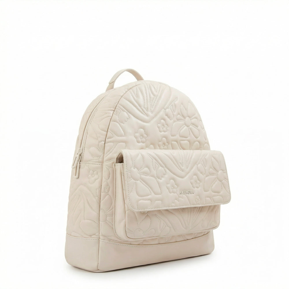 Mochila olga grande blanco crudo