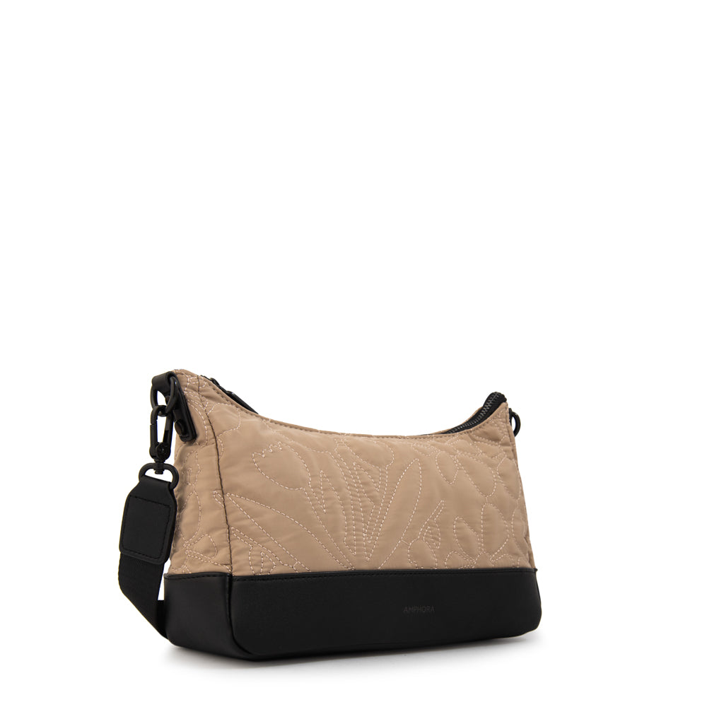 Cartera bandolera olga mediana beige