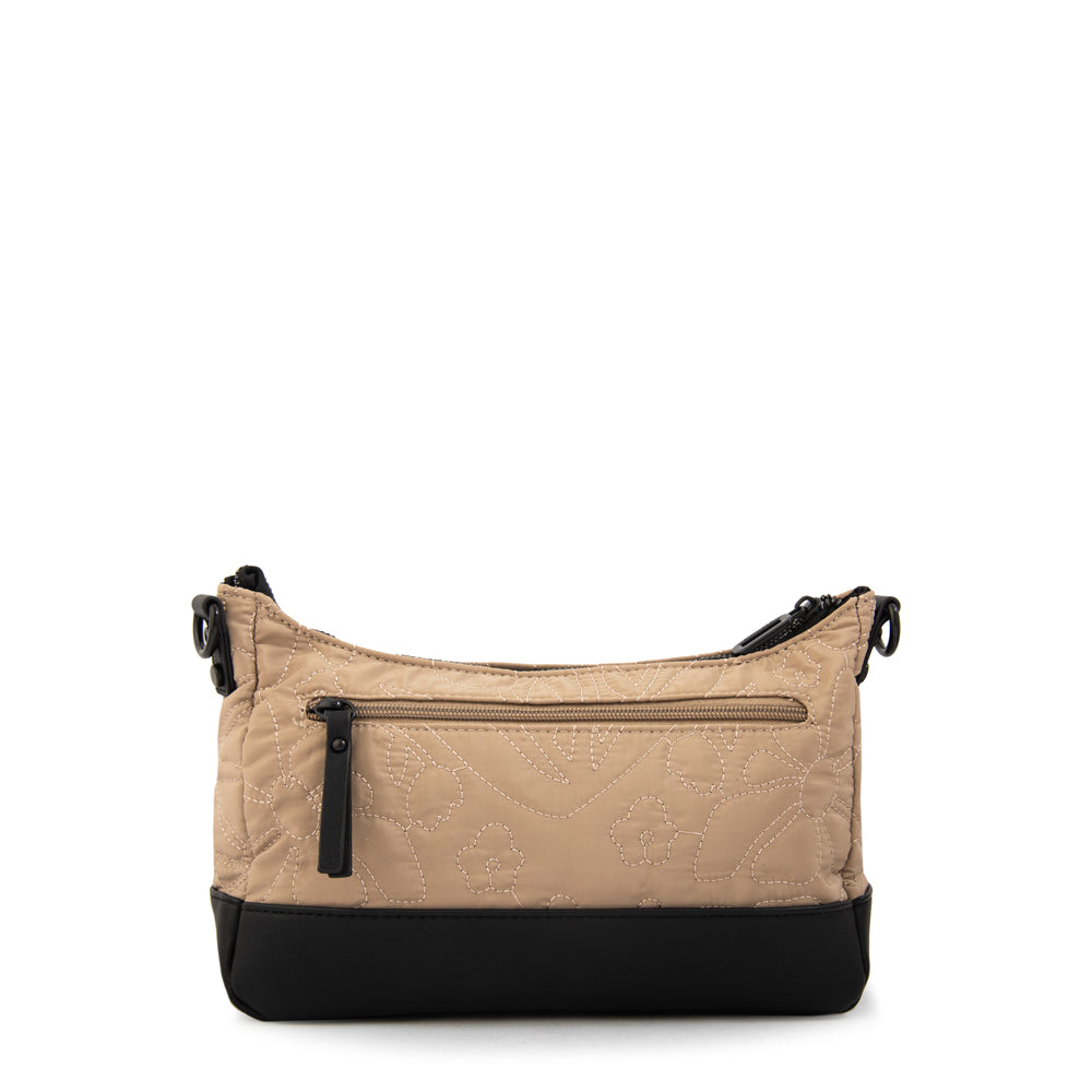 Cartera bandolera olga mediana beige