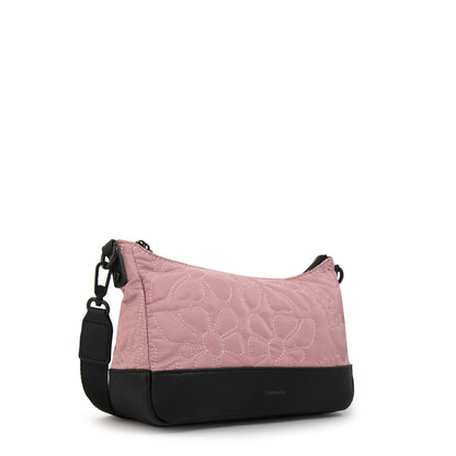Cartera bandolera olga mediana rosa viejo