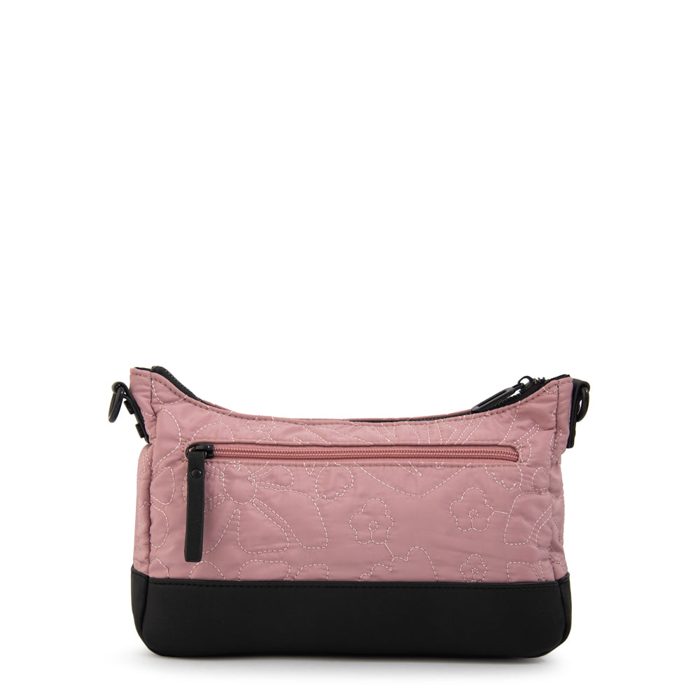 Cartera bandolera olga mediana rosa viejo