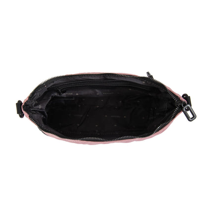 Cartera bandolera olga mediana rosa viejo