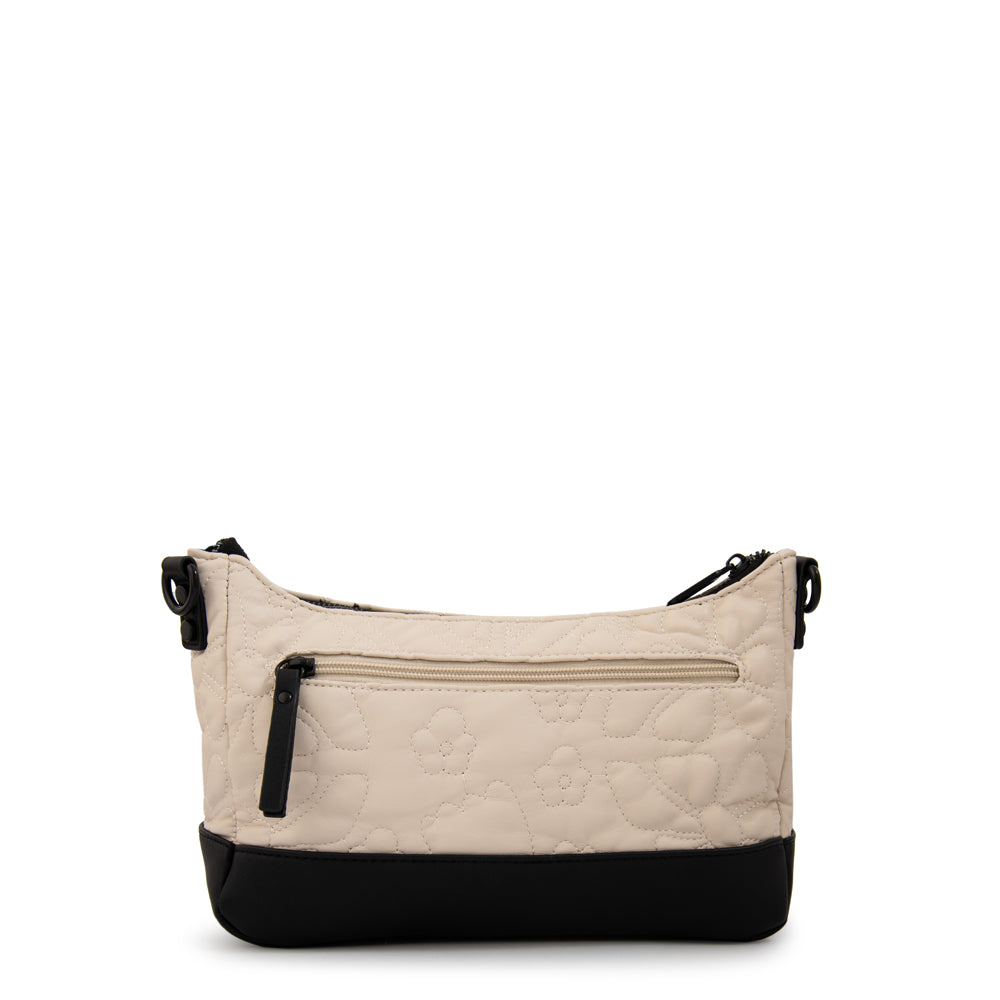 Cartera bandolera olga mediana blanco crudo