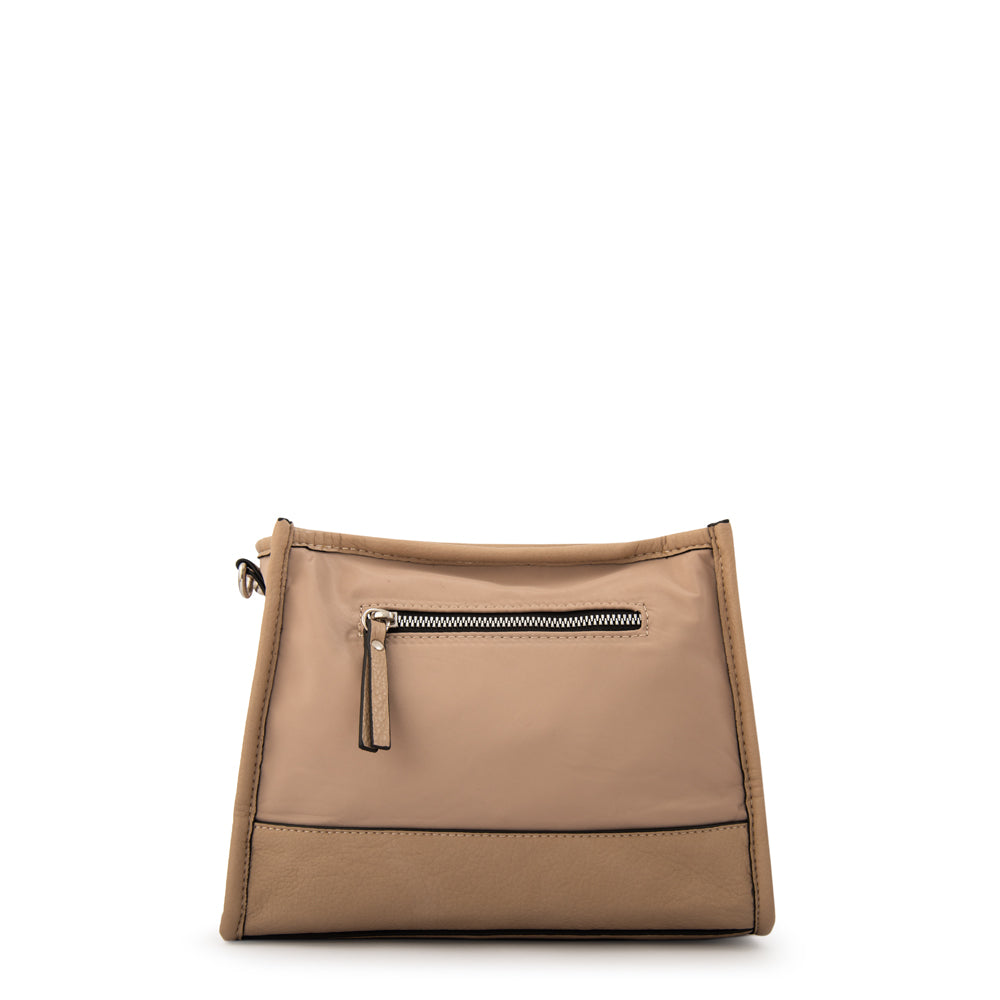 Cartera bandolera patricia pequeña beige