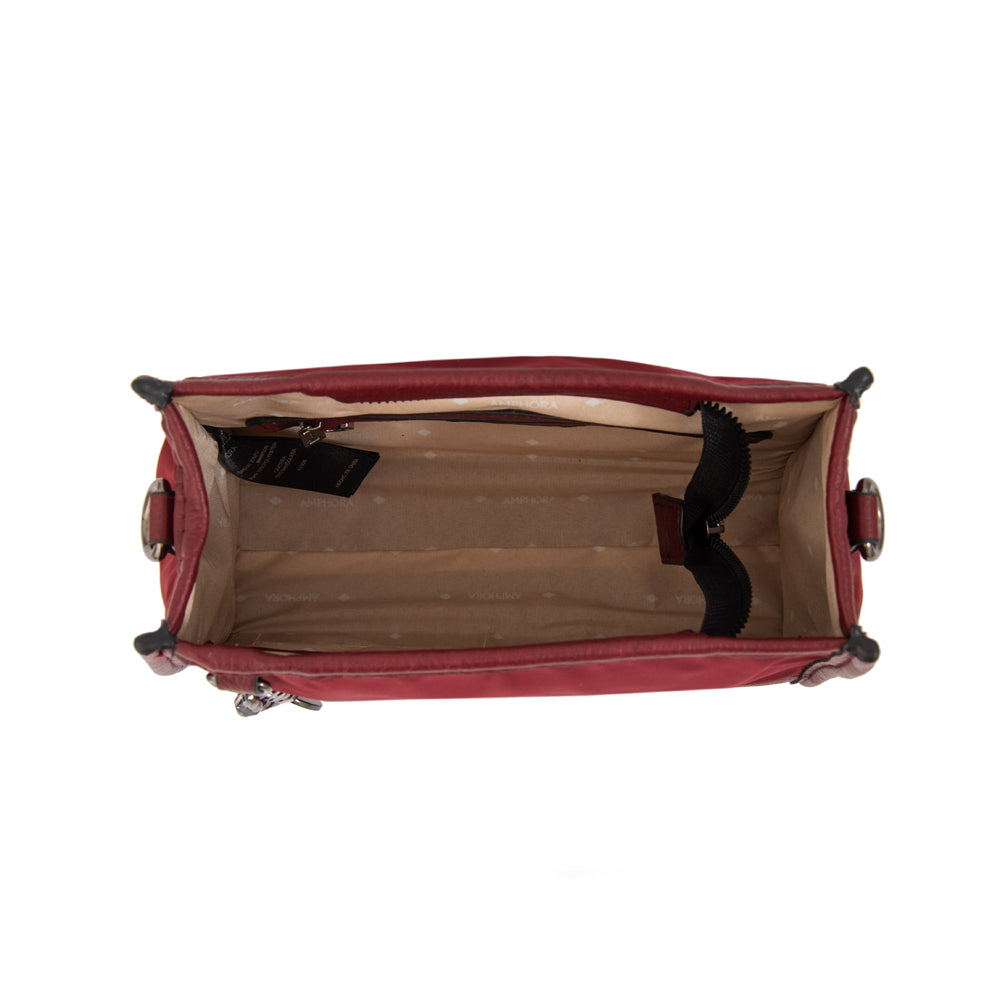 Cartera bandolera patricia pequeña burdeo