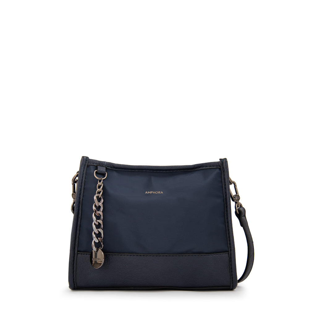 Cartera bandolera patricia pequeña azul oscuro