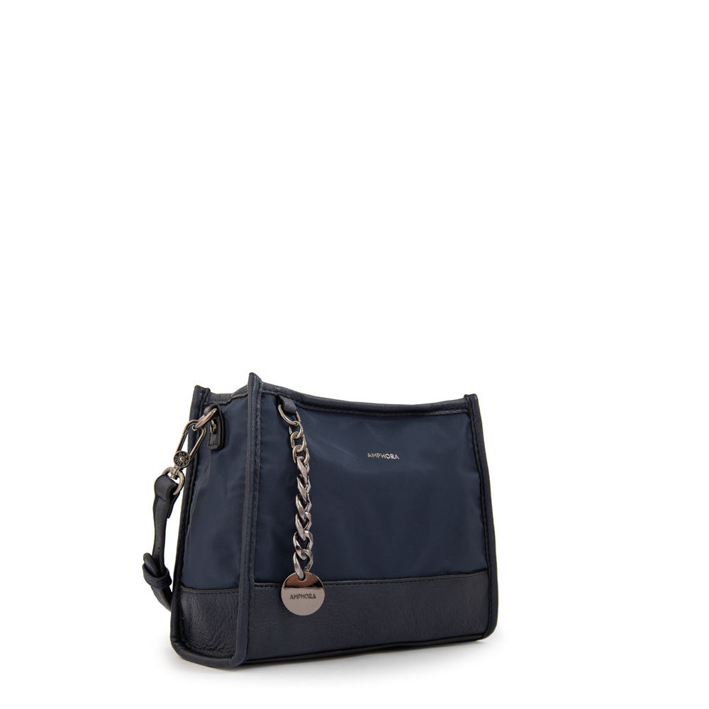 Cartera bandolera patricia pequeña azul oscuro