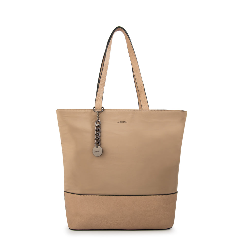 Cartera tote shopping patricia grande beige