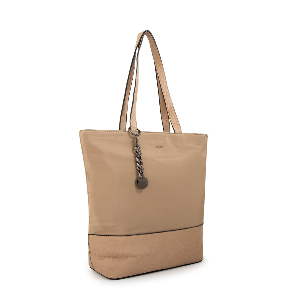 Cartera tote shopping patricia grande beige