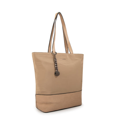Cartera tote shopping patricia grande beige