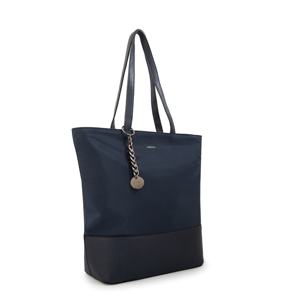 Cartera tote shopping patricia grande azul oscuro