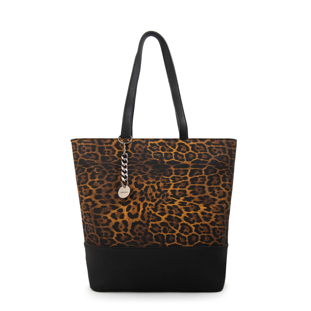 Cartera tote shopping patricia grande animal print
