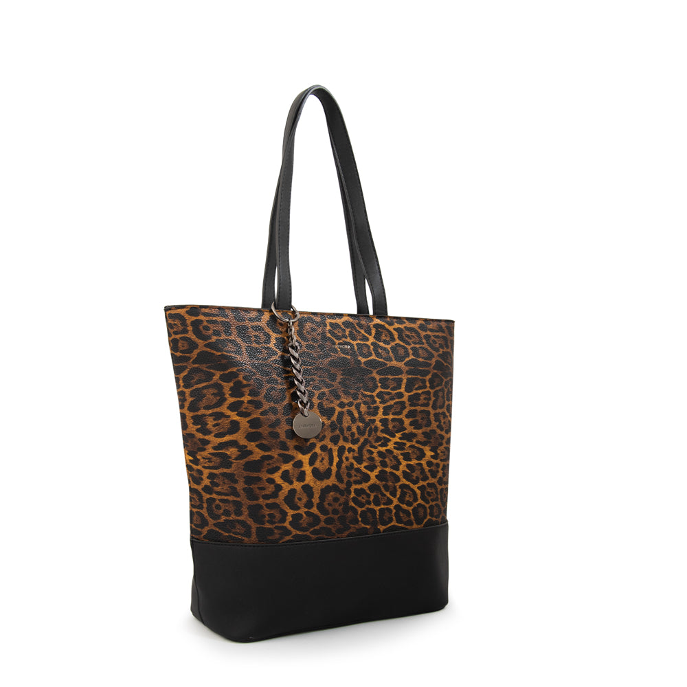 Cartera tote shopping patricia grande animal print
