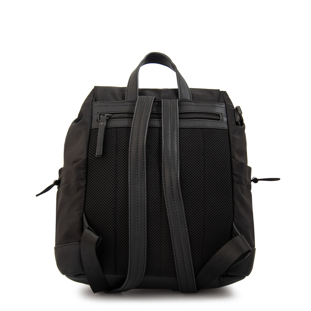 Mochila amaranta mediana negro